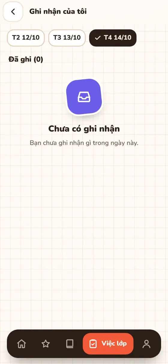 Ghi nhận của tôi