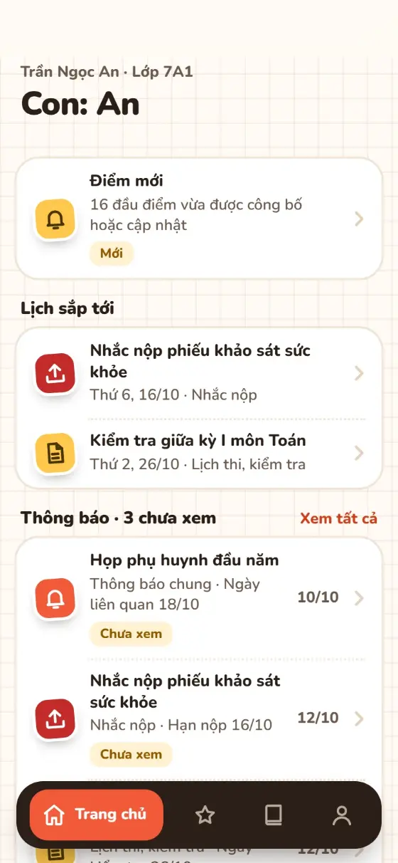Trang chủ phụ huynh