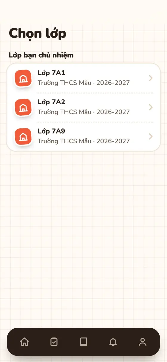 Chọn lớp